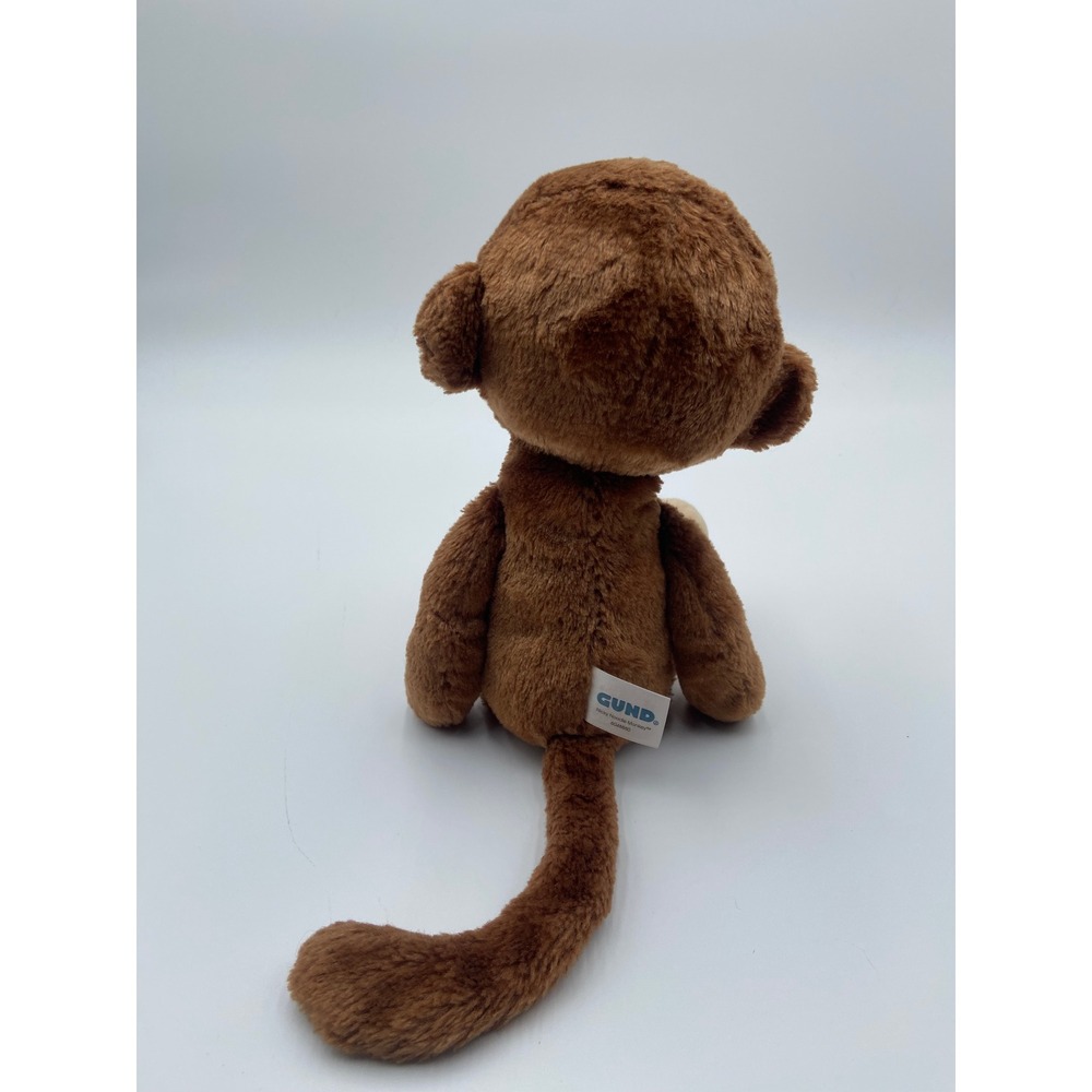 Baby Gund Nicky Noodle Monkey Brown Tan Soft Plush Stuffed Animal 6048880 - Picture 4 of 8